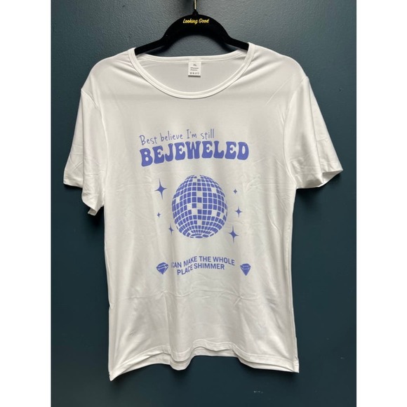Taylor Swift Disco Ball Bejeweled Tee - Picture 1 of 3